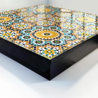 Armario para colgar llaves con diseño de mosaico geométrico