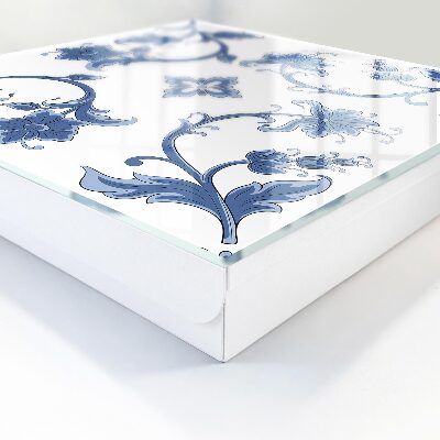 Caja para llaves con diseño de estampados florales