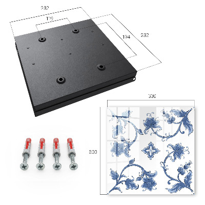 Caja para llaves con diseño de estampados florales