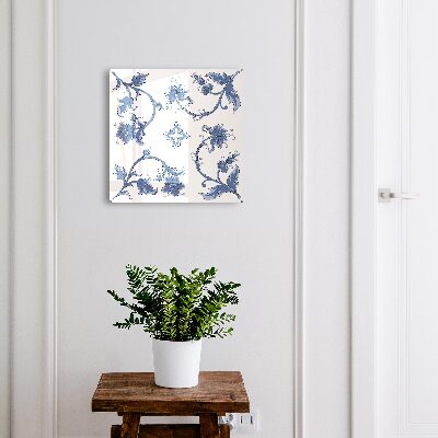 Caja para llaves con diseño de estampados florales