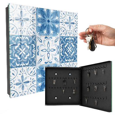 Armario para llaves con diseño de azulejos geométricos