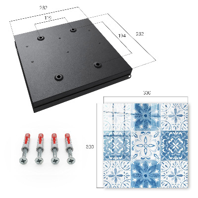Armario para llaves con diseño de azulejos geométricos