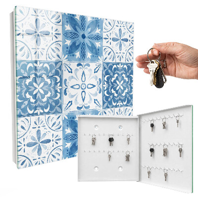 Armario para llaves con diseño de azulejos geométricos