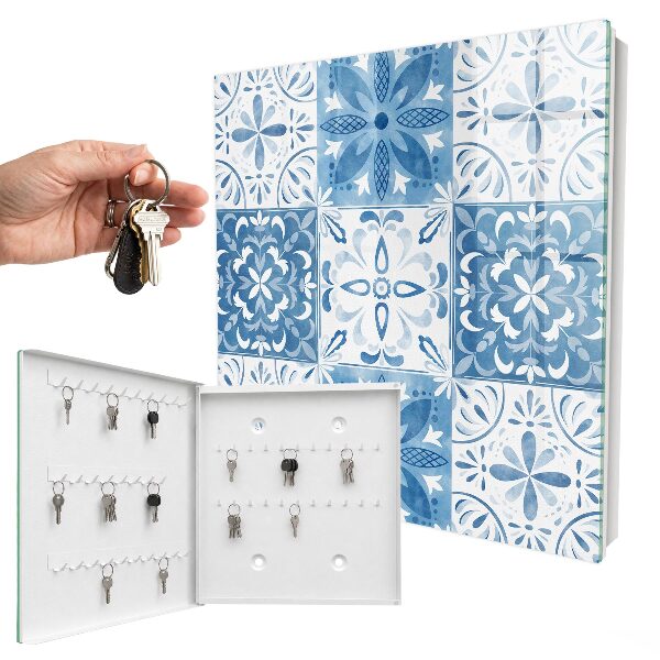 Armario para llaves con diseño de azulejos geométricos