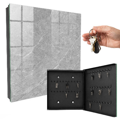 Caja para llaves con diseño de textura de mármol