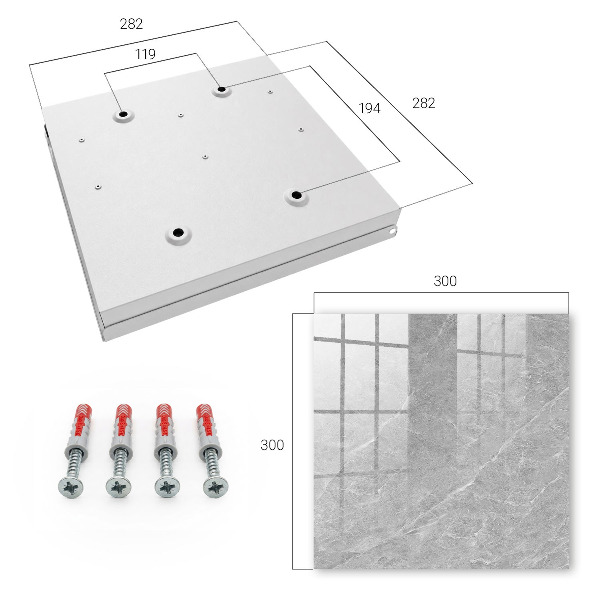 Caja para llaves con diseño de textura de mármol