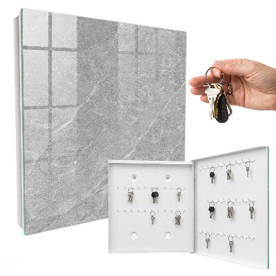 Caja para llaves con diseño de textura de mármol