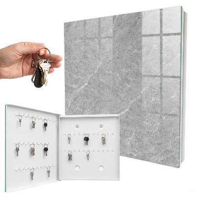 Caja para llaves con diseño de textura de mármol