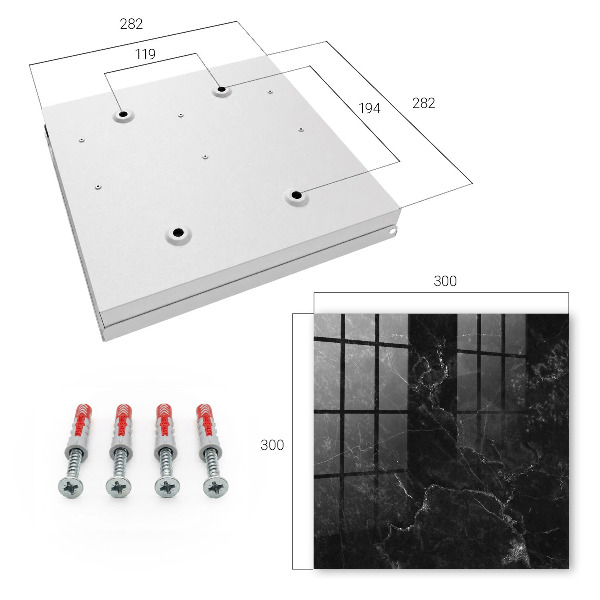 Caja para llaves con diseño de abstracción de mármol