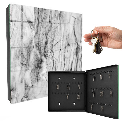 Caja para llaves diseño con acabado de mármol