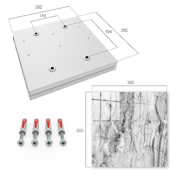 Caja para llaves diseño con acabado de mármol