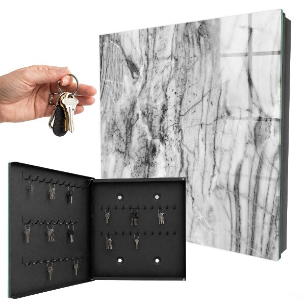 Caja para llaves diseño con acabado de mármol