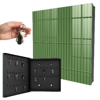 Armario para colgar llaves de bambú verde
