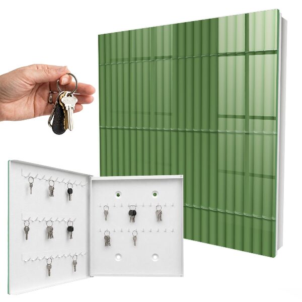 Armario para colgar llaves de bambú verde