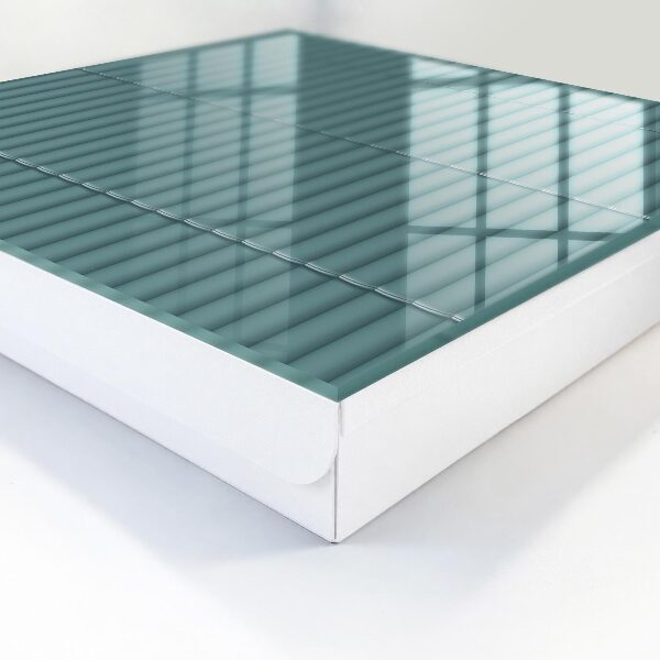Caja para llaves con diseño de textura turquesa