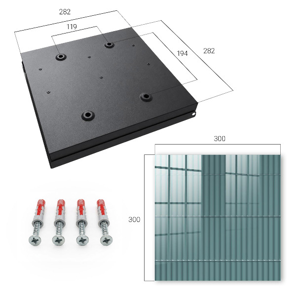 Caja para llaves con diseño de textura turquesa