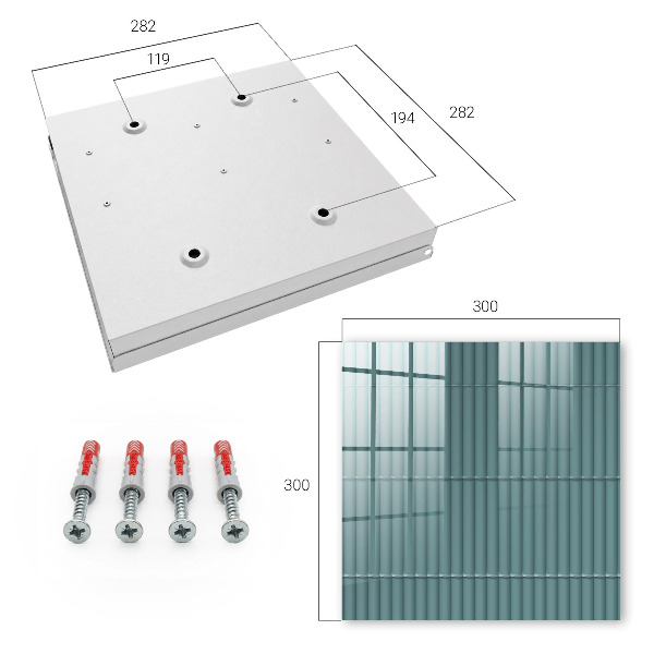 Caja para llaves con diseño de textura turquesa