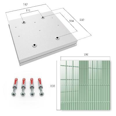Caja para llaves con diseño de rayas verdes