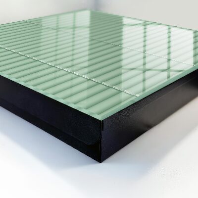 Caja para llaves con diseño de rayas verdes