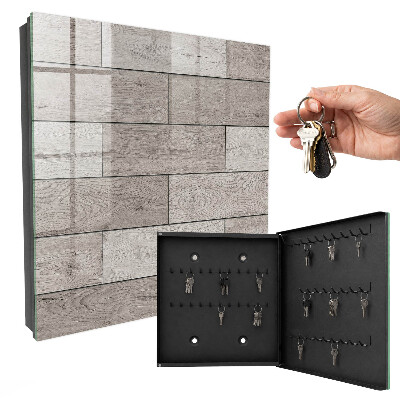 Armario para llaves de madera gris