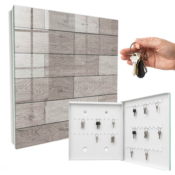 Armario para llaves de madera gris