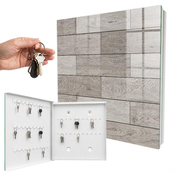 Armario para llaves de madera gris