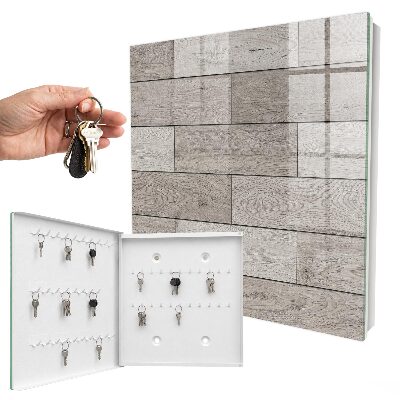 Armario para llaves de madera gris