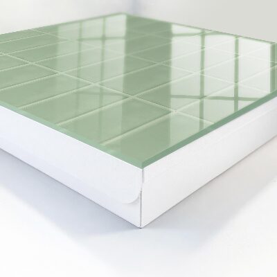 Caja para llaves con diseño de azulejos verdes