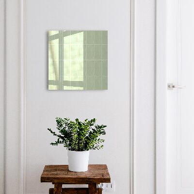 Caja para llaves con diseño de azulejos verdes
