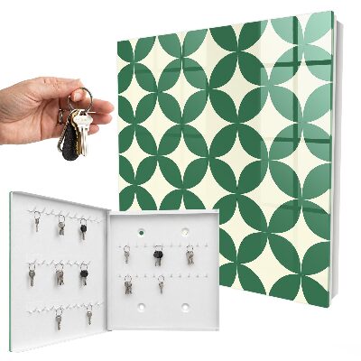 Armario para colgar llaves con diseño de ruedas verdes