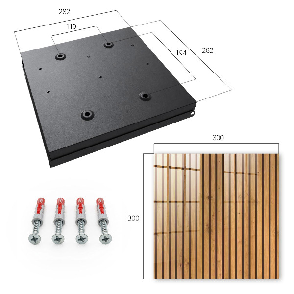 Caja para llaves de madera para pared