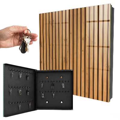 Caja para llaves de madera para pared