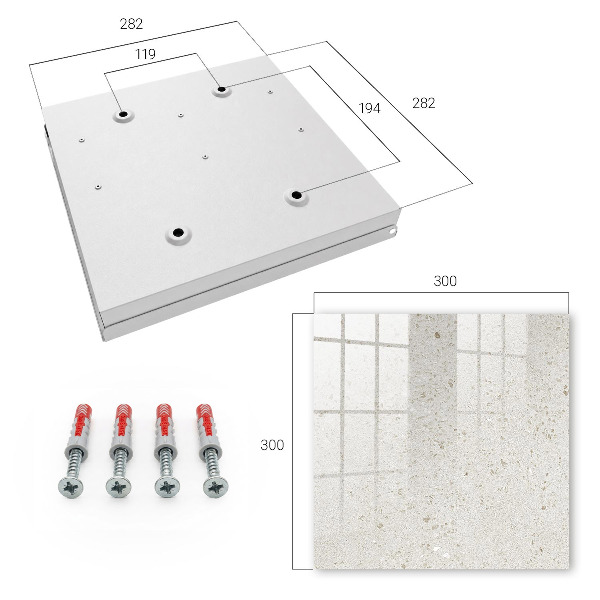 Armario para colgar llaves de color piedra beige