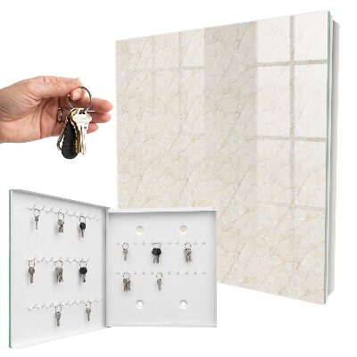 Caja para llaves diseño con acabado de mármol