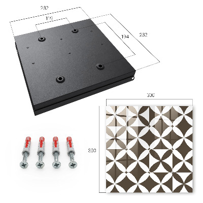 Armario para llaves con diseño de composición geométrica