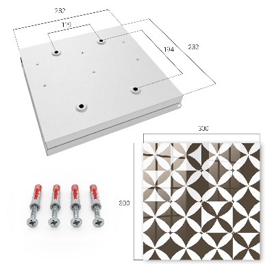 Armario para llaves con diseño de composición geométrica