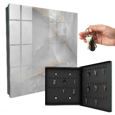 Caja para llaves de diseño en color gris
