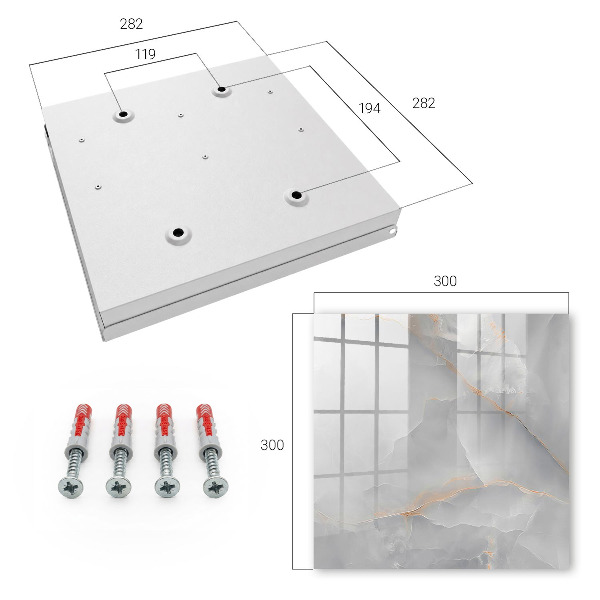 Caja para llaves de diseño en color gris
