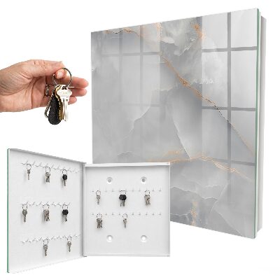 Caja para llaves de diseño en color gris