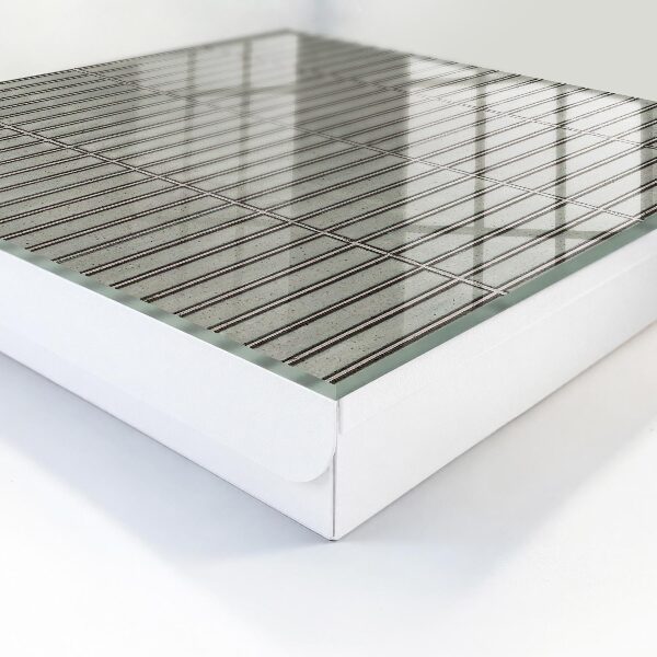 Caja para llaves con diseño de azulejos grises