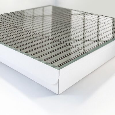 Caja para llaves con diseño de azulejos grises