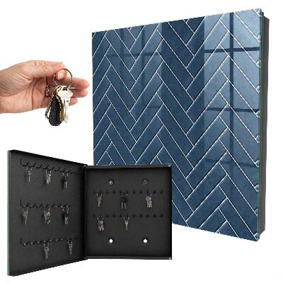Caja para llaves de color azul marino