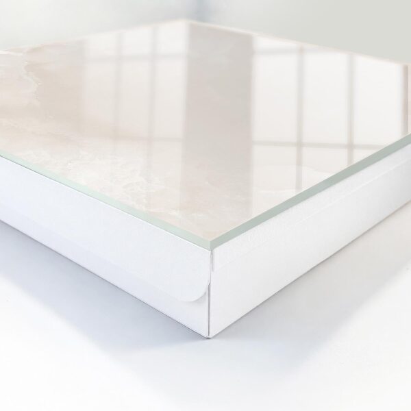 Caja para llaves de diseño elegante en color beige