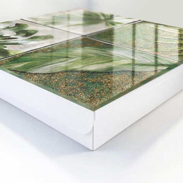Caja para llaves con diseño de azulejos para plantas