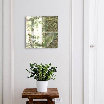 Caja para llaves con diseño de azulejos para plantas