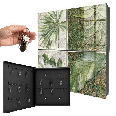 Caja para llaves con diseño de azulejos para plantas