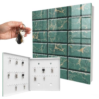Armario para llaves de mármol verde