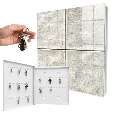 Caja para llaves de azulejos beige