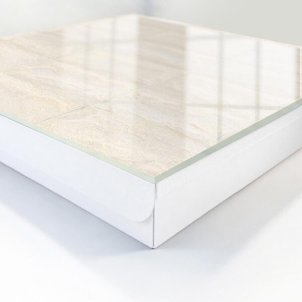 Caja para llaves de piedra color crema
