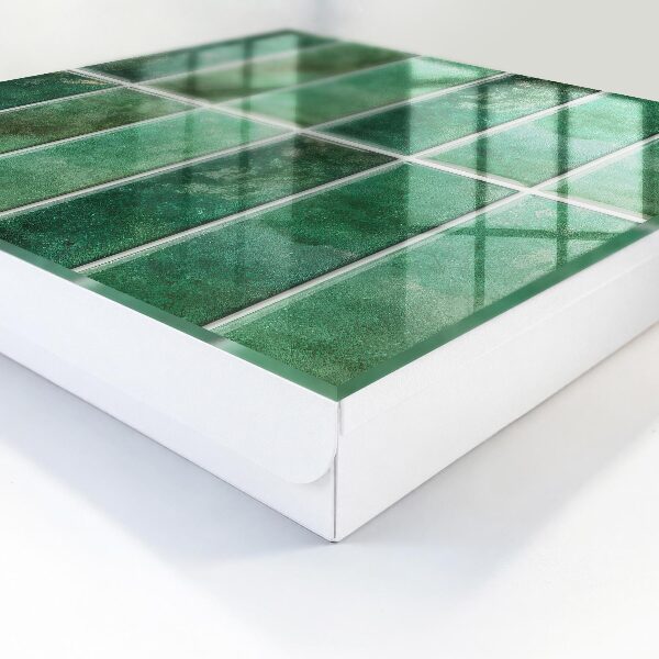 Armario para llaves con diseño de patrón verde